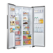 Hisense - Kühl-/Gefrierkombination Kühl/Gefrierkombi SbS RS 677 N4BIE inox-lo Außendisplay