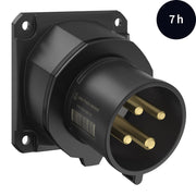 Walther Werke - CEE-Gerätestecker (IEC 60309) CEE NEO Anbaugerätestecker FW733407CC schräg 32A 4P 7h