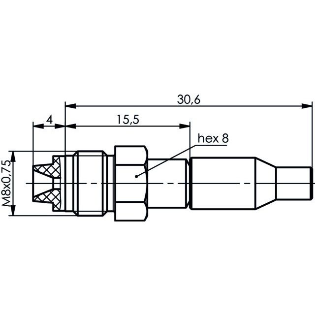 Telegärtner - Koax-Steckverbinder FME Kabelbuchse 100025653 cr/cr − 5 Stück