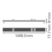 Ledvance - Geräteträger für Lichtbandsystem Tragschieneneinsatz TRUSYS#4099854230158 f.T5-LED-Tube