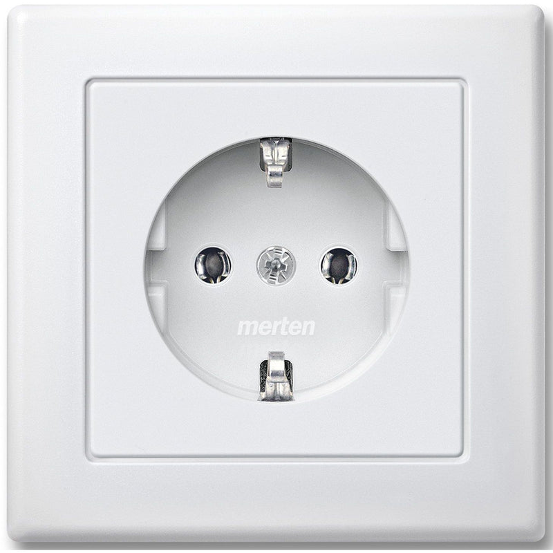 Merten - Steckdose SCHUKO-Steckdose pws MEG2401-1619 volle Abdeckplatte