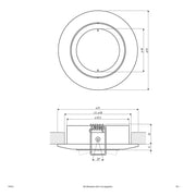 EVN Lichttechnik - Downlight/Strahler/Flutlicht DG EB-Strahler 754 013 chr/sat 35W 12V GX5,3