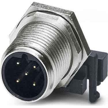 Phoenix Contact - Rundsteckverbinder, feldkonfektionierbar (Industriesteckverbinder) Einbausteckverbinder SACC-DSIV-M #1527867 Sensor-/Aktor-Wandd.  − 10 Stück