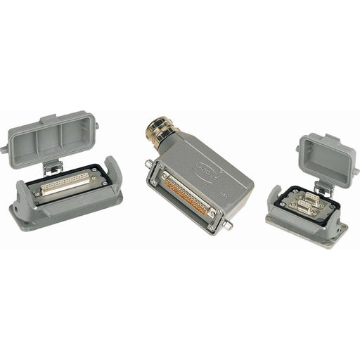 Harting - Adapterplatte für Industriesteckverbinder D-Sub Adapter 50-polig 09300009969 f.Gehäuse Han B, Ku − 2 Stück