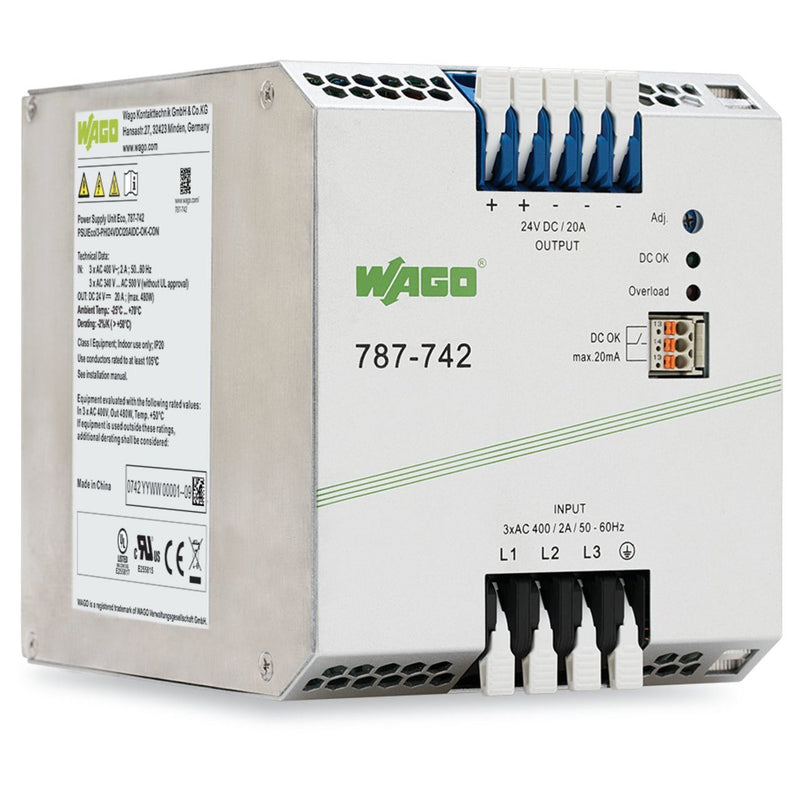 WAGO - Gleichstromversorgung Stromversorgung 787-742 24V DC, 20A