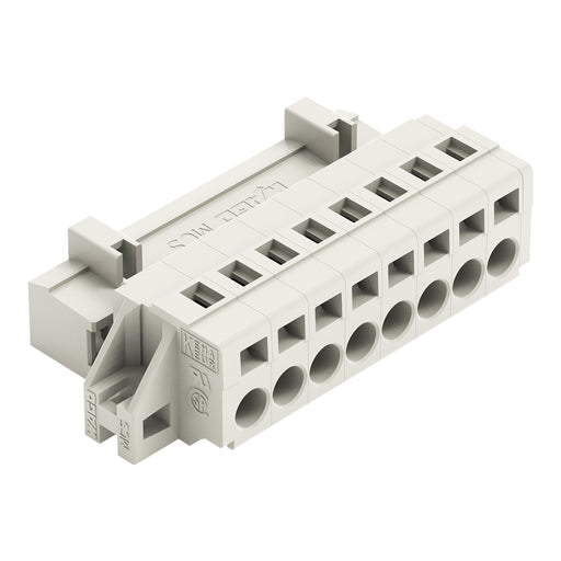 WAGO - Kabelsteckverbinder für Leiterplattensteckverbinder 1-Leiter-Stiftleiste 721-608/019-000 CAGECLAMP,2,5mm²,lgr − 50 Stück