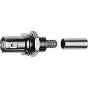 Telegärtner - Koax-Steckverbinder BNC-Kabeleinbaubuchse 100023379 50Ohm cr/cr