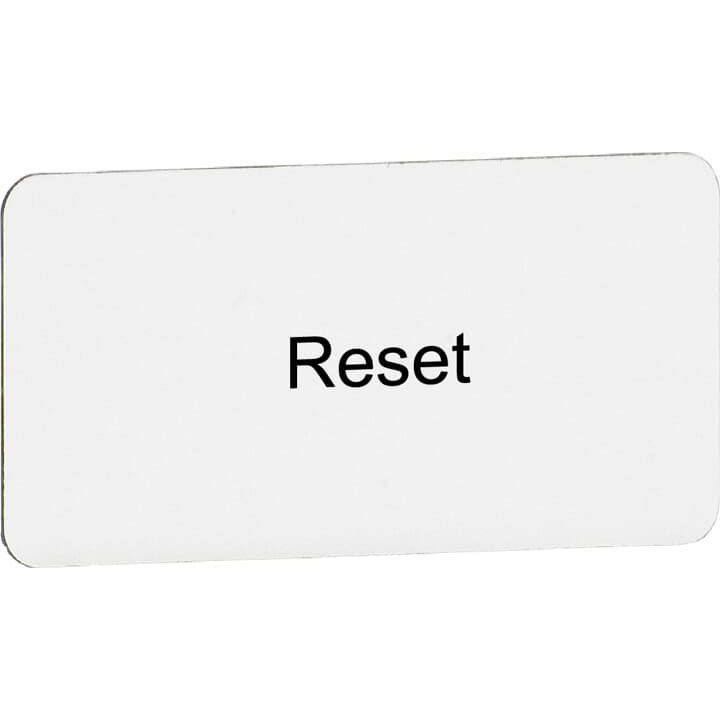 ABB Stotz S&J - Tastenplatte für Befehls- und Meldegeräte Texteinlage - Reset MA6-1047 mit 1 Schaltstellung − 10 Stück