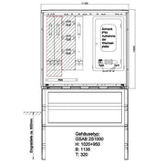 GSAB Elektrotechnik - Sicherungskasten Wandlermessung 24.W400.001 STW Bonn 400A