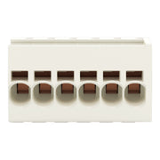 WAGO - Ein- und mehrpolige Klemmenleiste 1-Leiter-Federleiste 831-3106 CAGECLAMP,10mm²,lgr − 24 Stück