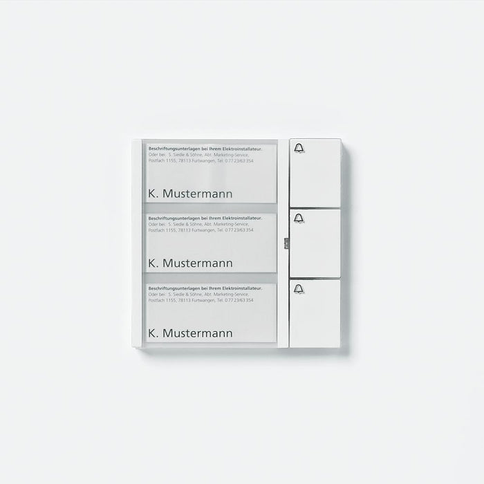 Siedle&amp;Söhne - Funktionsmodul für Türkommunikation Tasten-Modul TM 611-03 W weiss  − 1 Stück
