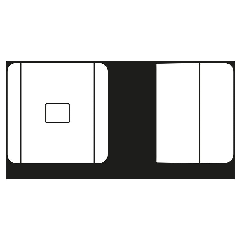 Jung - Installationsschalter Heizung-Notschalter 802 HW Aus 2-pol