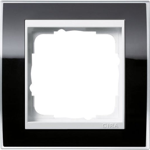 Gira - Abdeckrahmen 1fach 0211733 klar schwarz