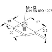 Niedax - Gleitmutter Gleitmuttern GSM 304/12