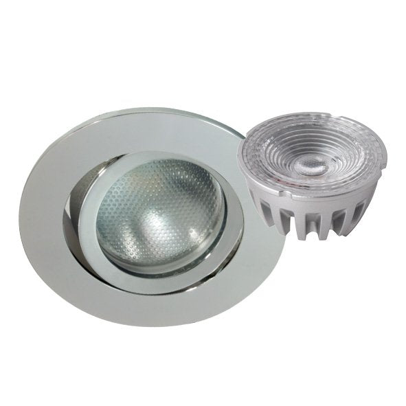 Megatron - Downlight/Strahler/Flutlicht LED-Einbaustrahler-Set MT75407 2800K 36Gr. si