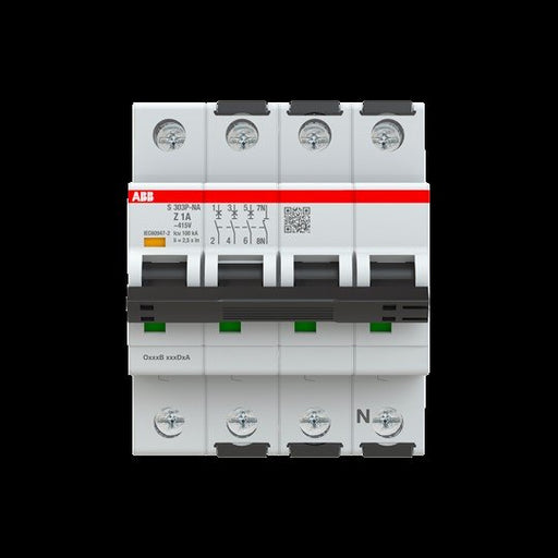 ABB Stotz S&J - Leitungsschutzschalter Sicherungsautomat S303P-Z1NA 25kA, 1A, 3+NA