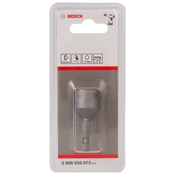 Bosch - Steckschlüssel Steckschlüssel, 50 x 17 2608550072 mm, M 10, mit Magnet