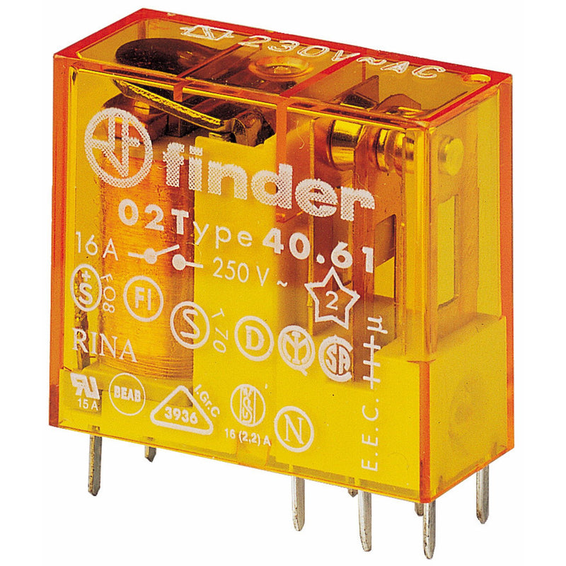 Finder - Schaltrelais Relais 40.61.8.230.4300 1S, 16A − 50 Stück