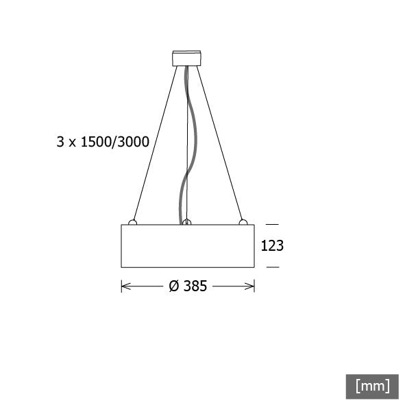 LTS Licht&Leuchten - Pendelleuchte LED-Pendelleuchte PLL 28.385 #640144 PL28 830 DALI ws