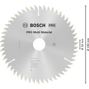 Bosch - Kreissägeblatt PRO Multi Material 2608640509 Kreissägeblatt 190 x