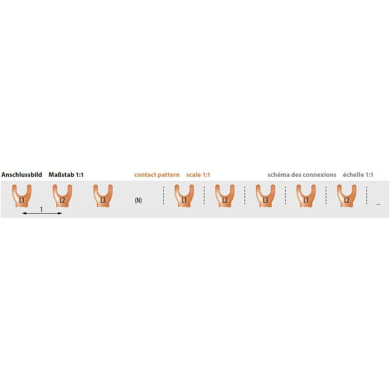 Pollmann - Phasenschiene G-3L-FI4/8-210 ML 3P+N 10qm − 25 Stück