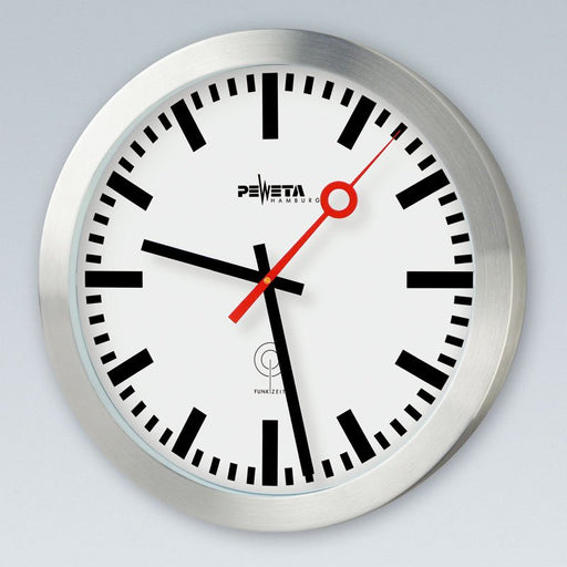 Peweta - Uhr DCF77 Funkwanduhr 51.150.325 innen,1,5V,D=300mm