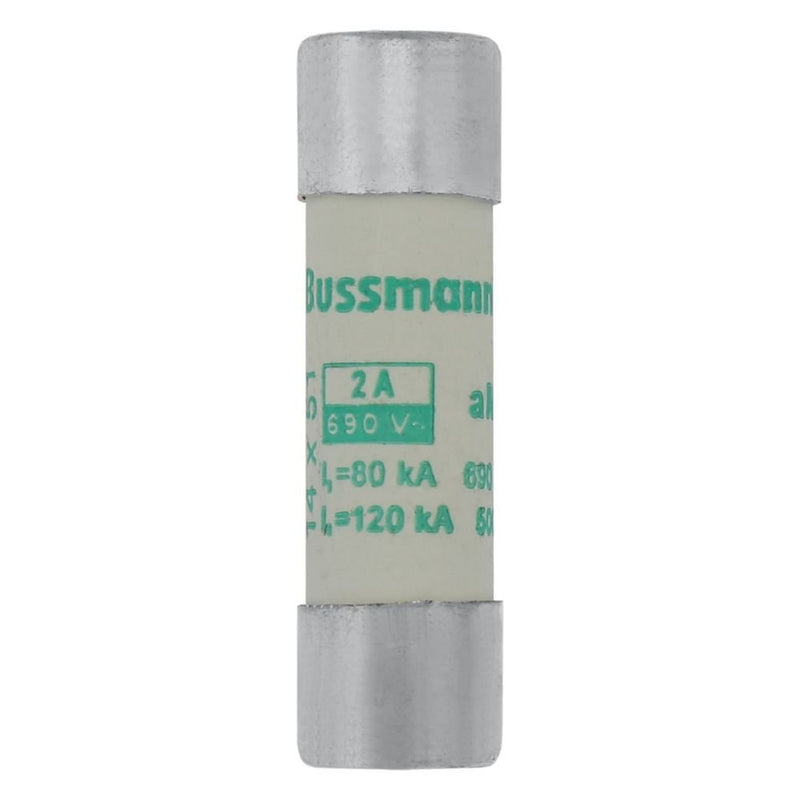Eaton - Zylindrische Sicherung Sicherungseinsatz Nieders. CYLINDRICA#C14M2 2A AC 690V 80kA − 10 Stück