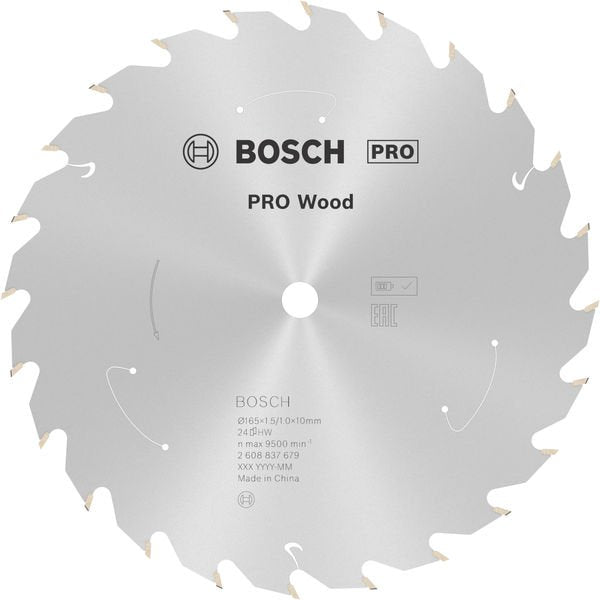 Bosch - Kreissägeblatt PRO Wood cordless 2608837679 Kreissägeblatt 165 x