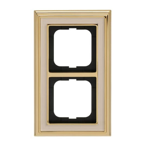 Busch-Jaeger - Abdeckrahmen Rahmen 2-fach 1722-838 ms/pol elfenbein/ws − 1 Stück by Busch-Jaeger
