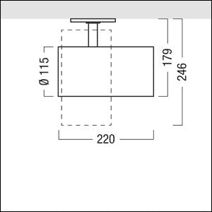Zumtobel Group - Downlight/Strahler/Flutlicht LED-Strahler VIV2 L 280 #60716128 840, sw