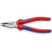 Knipex - Kombizange Spitzkombizange 08 22 185 SB poliert m.2K-Griffen