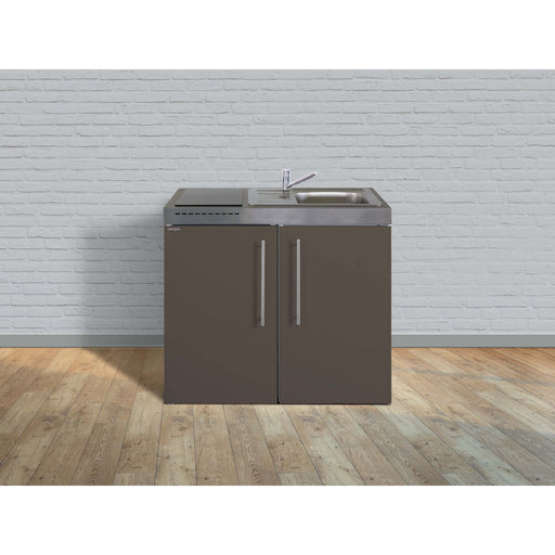 Stengel - Mini-Küche Miniküche Premiumline MPBM100IKFliBre Mokka metallic