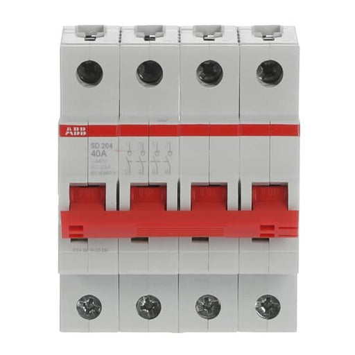 ABB Stotz S&J - Schalter für Reiheneinbau Lasttrennschalter SD204/40 4-polig, 40A