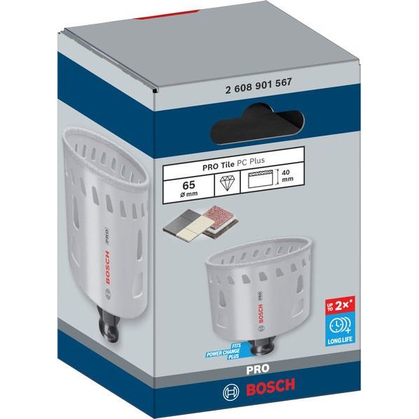 Bosch - Lochsäge PRO Tile PC Plus Lochsäge, 2608901567 65 mm, HS