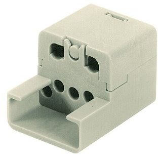 Harting - Kontakteinsatz für Rechtecksteckverbinder Einsatz Stift Polycarbonat 09120043001 10A RAL 7032 − 10 Stück