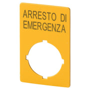 Eaton - Bezeichnungsschild für Befehlsgeräte Schild Not-Halt M22-XZK1-I99 Arresto di emergenza