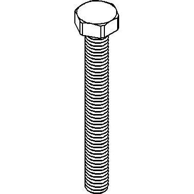 Niedax - Maschinenschraube/Bolzen Schraube SK 6X50 V − 50 Stück
