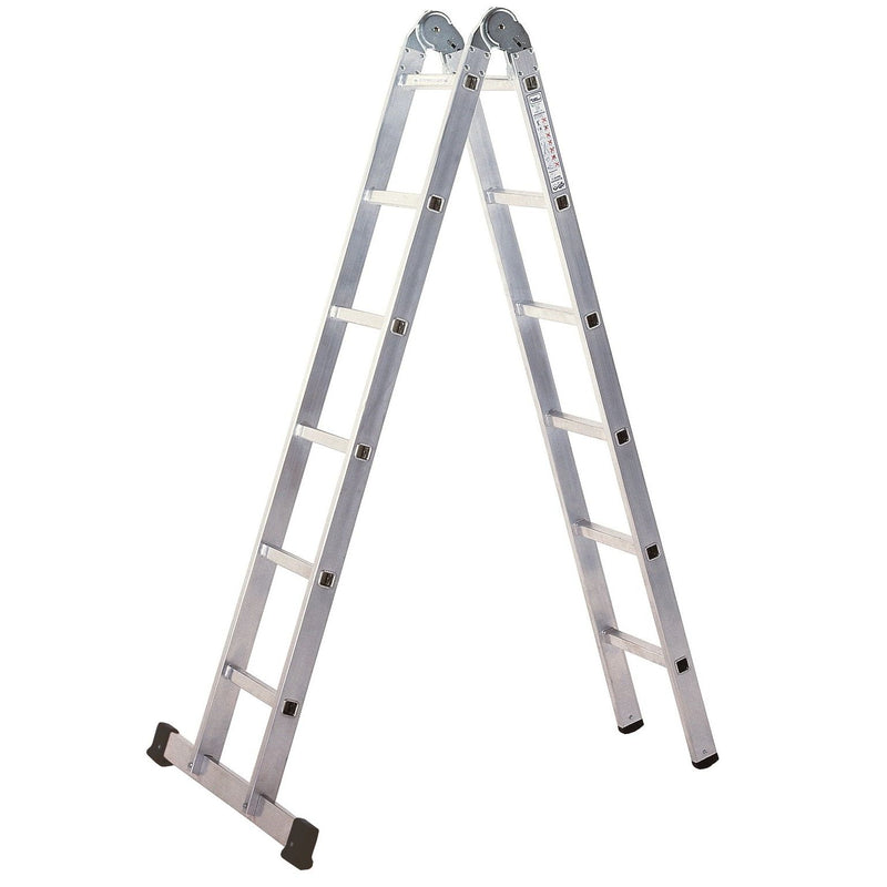 ILLER-LEITER - Sprossenleiter Klappleiter, Industrie 62406 2x6 Sprossen