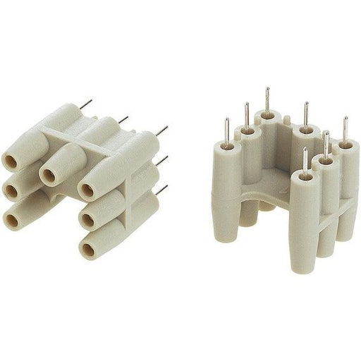 Harting - Leiterplattensteckverbinder Leiterplattenadapter Han 09120009908 Q 7/0 7,5A − 10 Stück