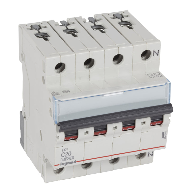 Legrand - Leitungsschutzschalter Legrand 404240 C20A 3-polig+N 10kA