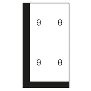 Jung - Abdeckung/Bedienelement für Installationsschalterprogramme Abdeckung mit Kipphebel AL 12-25 D R 01 Zylinder,1fach, dark