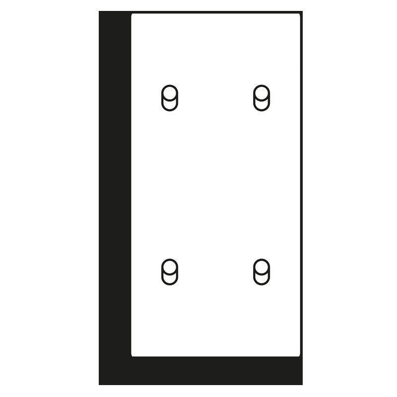 Jung - Abdeckung/Bedienelement für Installationsschalterprogramme Abdeckung mit Kipphebel AL 12-25 D R 01 Zylinder,1fach, dark