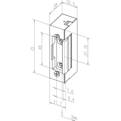 Assa Abloy effeff - Elektrischer Türöffner 27----------D11 ohne Schliessblech