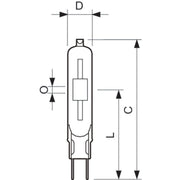 Philips Lighting - Halogen-Metalldampflampe ohne Reflektor Entladungslampe CDM-TC 70W/842 G8.5