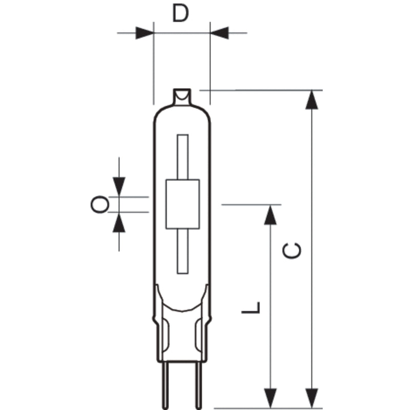 Philips Lighting - Halogen-Metalldampflampe ohne Reflektor Entladungslampe CDM-TC 70W/842 G8.5