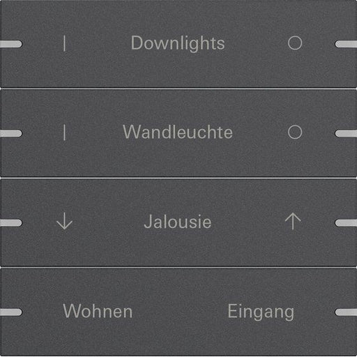 Gira - Bussystem-Tastwippe Wippenset 4-fach 5034928 Tastsens.4 TS4 Anthr
