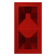 Jung - Abdeckrahmen Rahmen 2-fach LC 982 227 rouge vermillon 31