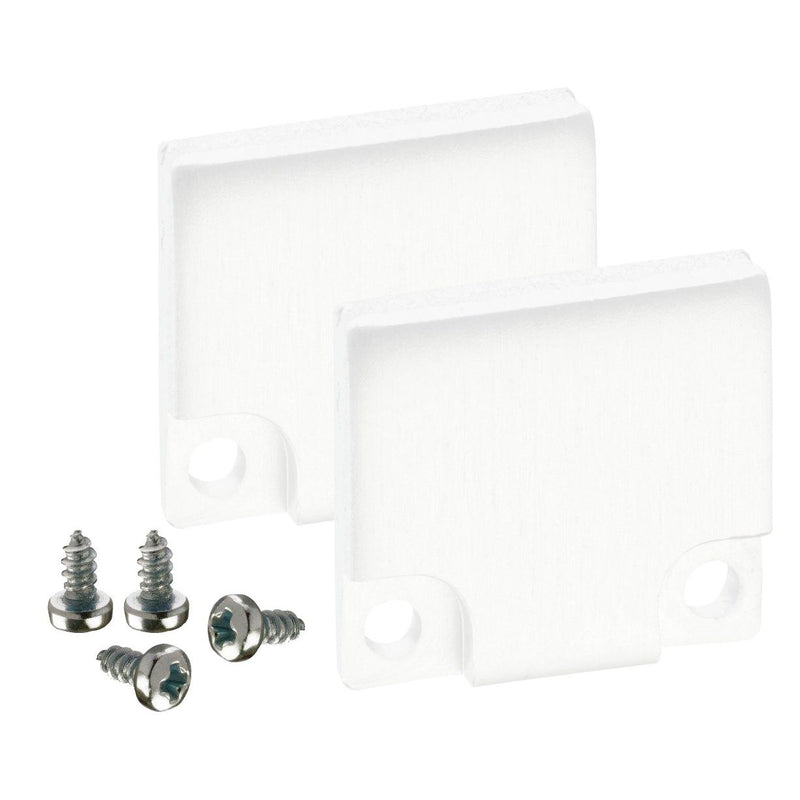 Barthelme - Mechanisches Zubehör/Ersatzteile für Leuchten Endkappen-Set 62398613_9010 RAL9010