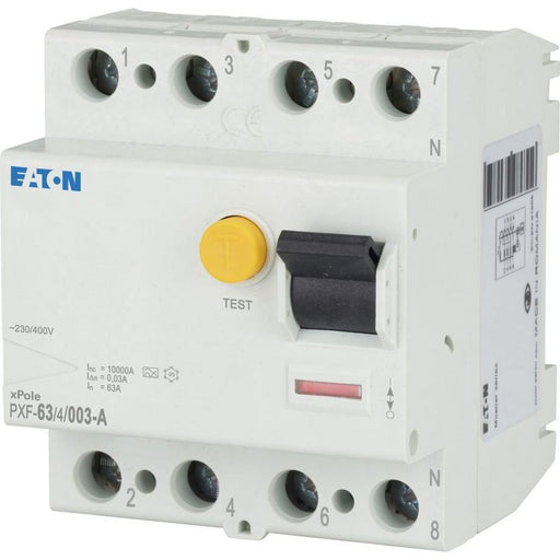 Eaton - Fehlerstrom-Schutzschalter FI-Schutzschalter PXF-63/4/003-A 63A 4p, 30mA − 1 Stück by Eaton
