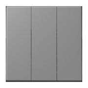 Jung - Abdeckung/Bedienelement für Installationsschalterprogramme Wippe 3fach LC 993 BF 203 gris 31 (32011)
